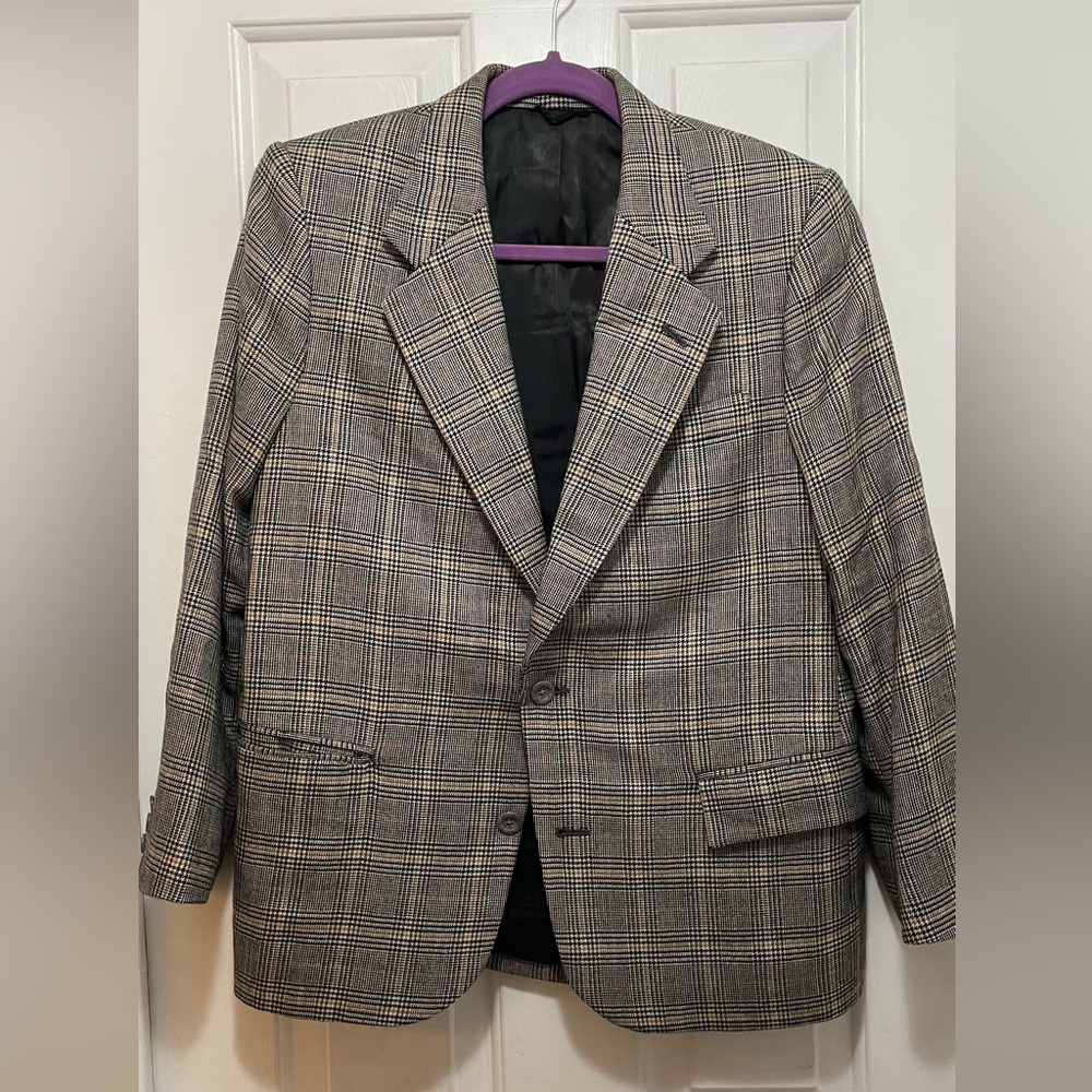 Elegant Plaid Women's Blazer
